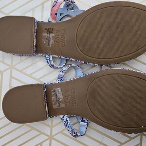 Crown & Ivy Colorful Patterned Sandals
